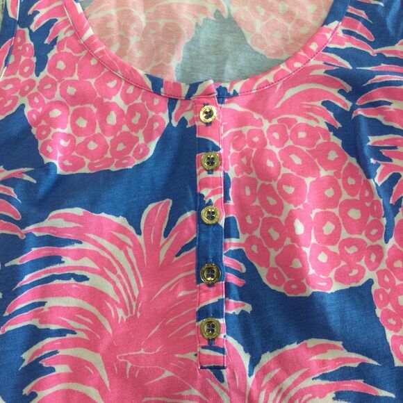 Lilly Pulitzer Tank Top Women’s Size XS Color Merrill Blue Haven Little Flamenco - Picture 10 of 11